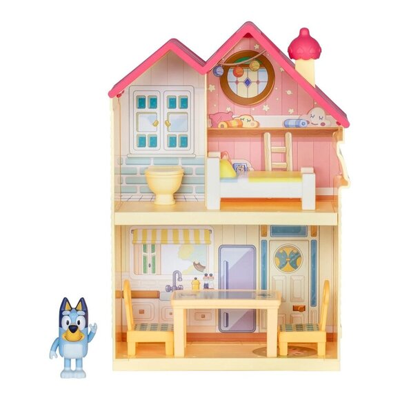 Bluey Mini Home Playset, Includes Bluey Figure W/ 5 Play Pieces Toddler Toy NWT - Picture 2 of 5